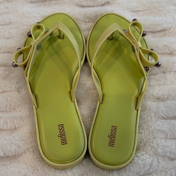 Melissa Women's Bright Green Sandals - Picture 2 of 4